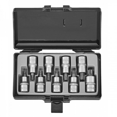 FORCE Набор вставок TORX 1/2"DR (T20-T60) 9 пр.