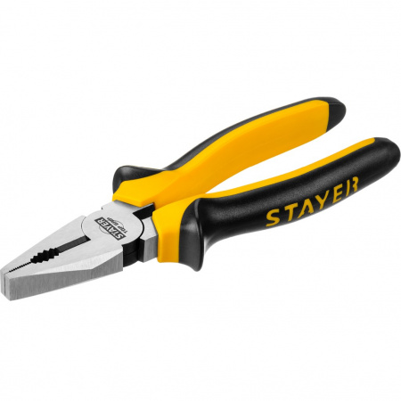STAYER TOPGrip Плоскогубцы комбинированные 180 мм
