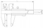 ASIMETO Штангенциркуль нониусный тип 1; 0,05 мм, 0-300 мм