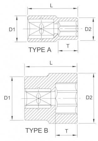 Licota Головка торцевая 6гр. 3/8" 14мм