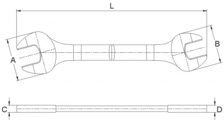 Licota Ключ рожковый 10x12мм