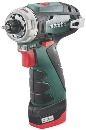Metabo PowerMaxx BS Аккумуляторная дрель, 0-10 мм, 10.8 В, 34 Нм, 1400 об/мин, 2х2 Aч, кейс