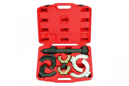 FORCE Стяжки для снятия пружин с С-образными чашками 80-195 мм, 453 мм в кейсе 8 пр