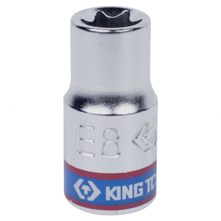 KING TONY Головка торцевая TORX Е-стандарт 1/4", E10, L = 24 мм