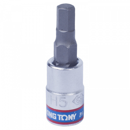 KING TONY Насадка (бита) торцевая 1/4", HEX, 5 мм, L=37 мм
