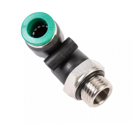 GARWIN Уголок M1/4" цанга 8 мм, с уплотнением, пластмассовый корпус