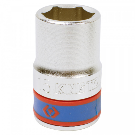 KING TONY Головка торцевая стандартная шестигранная 1/2", 15 мм