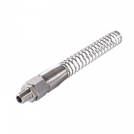МАСТАК Переходник резьбовой M1/4", с пружиной под шланг 10x14,5 мм 697-12