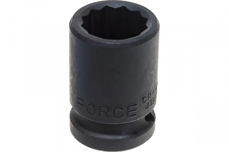 FORCE Головка торцевая 17 мм 1/2" 12-гранная ударная, длина 38 мм