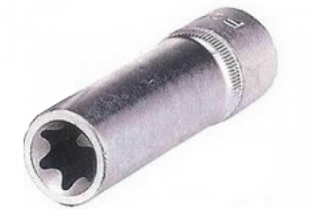 FORCE Головка торцевая Е16 TORX 1/2 глубокая L=77 мм