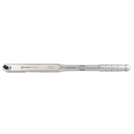 CARBON Ключ динамометрический алюминий со сквозным приводом,1/2"DR, 40-200 Нм,погрешность пр.+/-3%