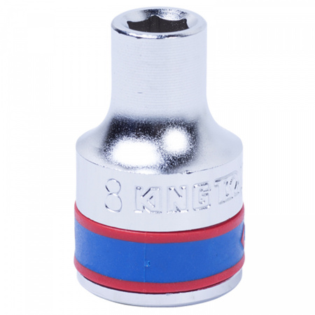 KING TONY Головка торцевая стандартная шестигранная 1/2", 8 мм
