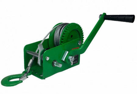 Лебедка ручная барабанная HITCH HW 900, 900 кг, канат 10 м