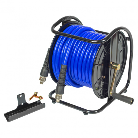 МАСТАК Шланг на открытой катушке, полиуретановый 10х15 мм, 20 м, резьба 1/4"