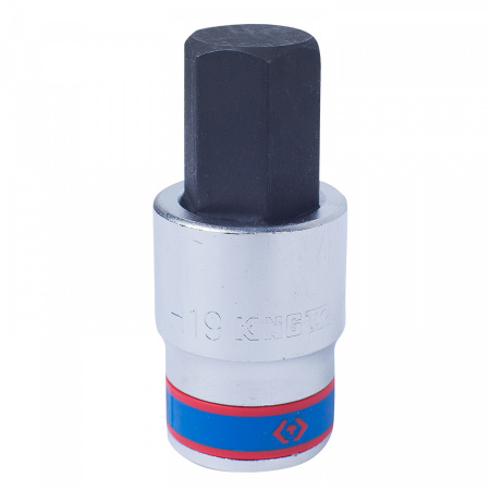 KING TONY Насадка (бита) торцевая 1/2", Hex, 19 мм, L = 66 мм