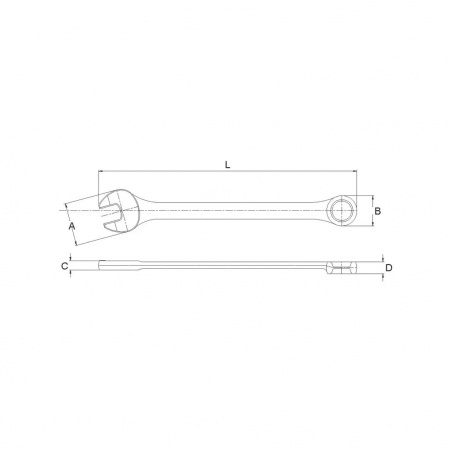GARWIN PRO Ключ комбинированный, 1-3/8", длина общая 410 мм