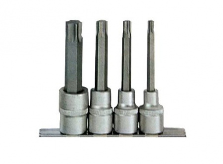 FORCE Набор вставок TORX 1/2"DR удлиненных (T40-T70) 4 пр.