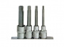 FORCE Набор вставок TORX 1/2"DR удлиненных (T40-T70) 4 пр.