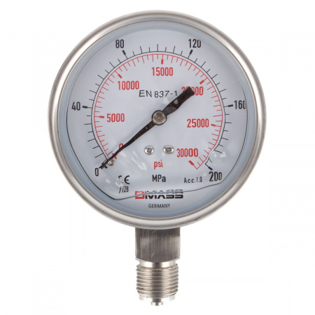 GARWIN Манометр гидравлический; 2800 бар; 100 мм; 1/2” BSP