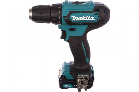 Makita Аккумуляторная дрель 10 мм, 12В, 30 Нм, 1700 об/мин, 2х2Ач, Li-ion(слайдер)
