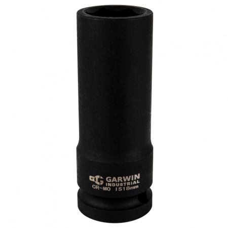 GARWIN PRO Головка торцевая, 6-гранная, ударная, глубокая, 1/2", 21 мм