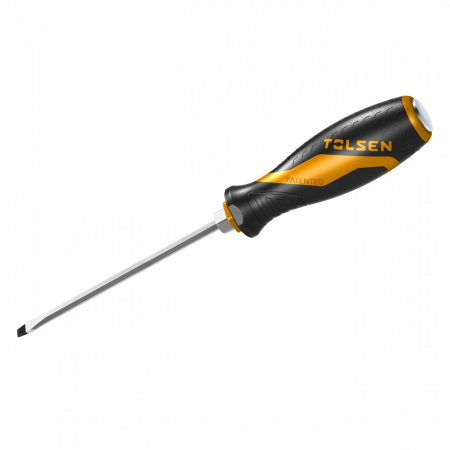 TOLSEN Отвертка шлицевая "GRIPro", Slotted 6,5 мм, 150 мм, силовая