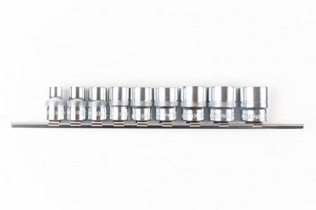 Licota Набор торцевых головок 1/2" 12 гр. 3/8"-15/16" 10пр. на линейке