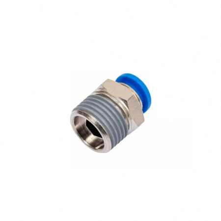 SHPI Фитинг цанговый прямой с наружной резьбой M1/8" для трубки с наружным диаметром 8 мм