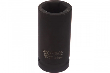 ROCKFORCE Головка торцевая 34 мм 1" 6-гранная ударная удлиненная L=100 мм