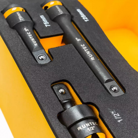 RUNTEC Набор ударных головок с аксессуарами 1/2", 8-32 мм, CrMo в ложементе EVA, 51 предмет
