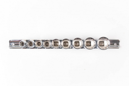Licota Набор торцевых головок 1/2" 12 гр. 3/8"-15/16" 10пр. на линейке