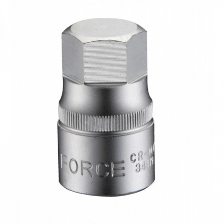 FORCE Головка-бита шестигранная 1/2"DR монолитная 10 мм L=40 мм