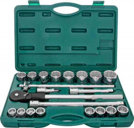 JONNESWAY Набор головок торцевых дюймовых 3/4"DR, SAE 7/8"--2", 22 предмета