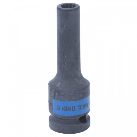 KING TONY Головка торцевая ударная глубокая двенадцатигранная 1/2", 8 мм 443008M