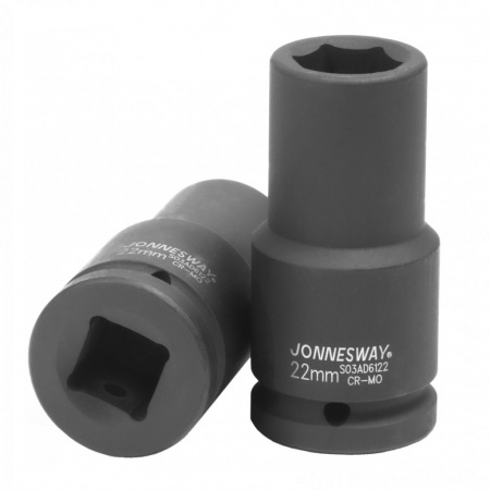 JONNESWAY Головка торцевая ударная глубокая 3/4"DR, 22 мм
