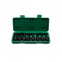 GARWIN PRO Набор головок торцевых глубоких ударных 1/2" HEX 8 пр. 5-19 мм, 78 мм
