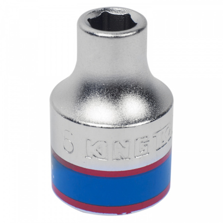 KING TONY Головка торцевая стандартная шестигранная 3/8", 6 мм