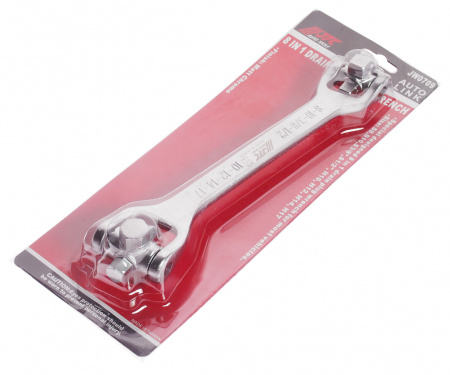 JTC Ключ для маслосливных пробок 8 в 1 (S8,S10,S3/8",S1/2",H10,H12,H14,H17) 